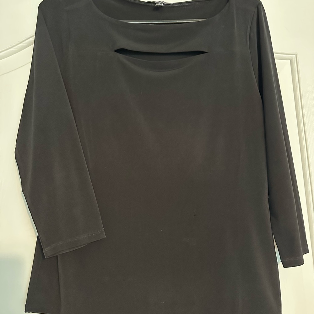 Premise Classic Black Shirt, 3/4 sleeves